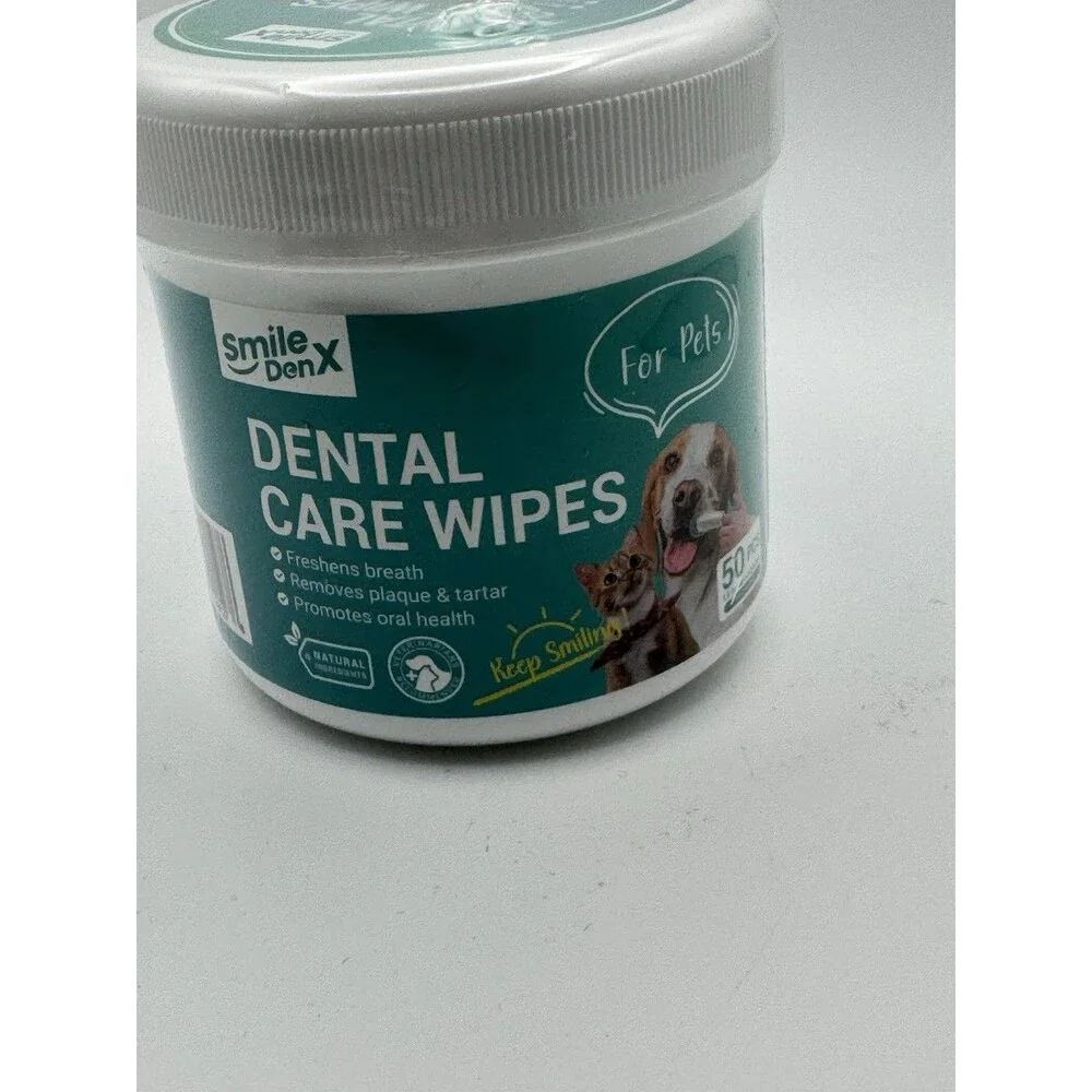 SmileDenX Pet Dental Care Wipes - 50 Coun